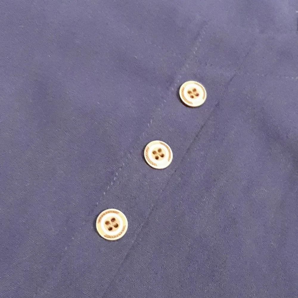 Navy Blue Lightweight Linen Top - Picture 2 of 5